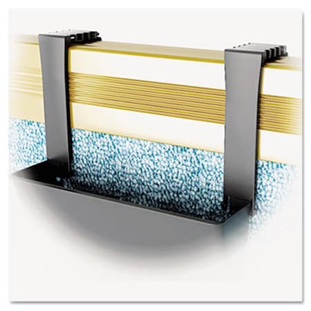 Officespace Plastic Partition Brackets  Set of Two  Black, 2PK OF192798